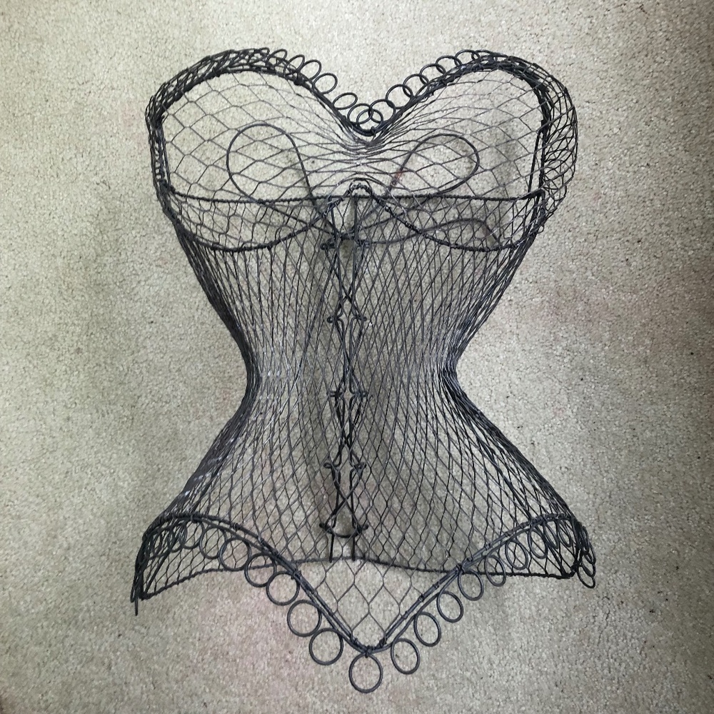 Corset Wire Art Sculpture